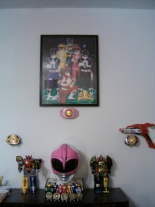 My shrine to the Mighty Morphin' Power Rangers. Still a work in progress.